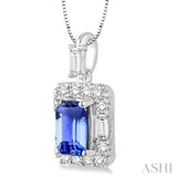 Gemstone & Diamond Pendant