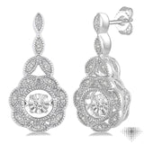 Silver Emotion Diamond Earrings