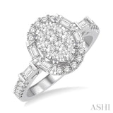 Oval Shape Lovebright Bridal Diamond Engagement Ring