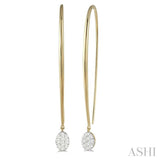 Oval Shape Lovebright Diamond Earrings