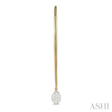 Oval Shape Lovebright Diamond Earrings