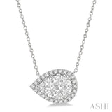 Pear Shape Lovebright Diamond Necklace