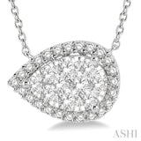 Pear Shape Lovebright Diamond Necklace