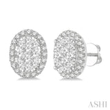 Oval Shape Lovebright Essential Diamond Earrings