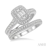 Fusion Diamond Wedding Set