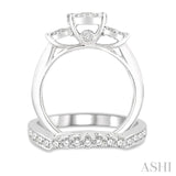 Past Present & Future Lovebright Bridal Diamond Wedding Set