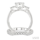 Past Present & Future Lovebright Bridal Diamond Wedding Set