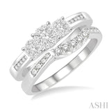 Past Present & Future Lovebright Bridal Diamond Wedding Set