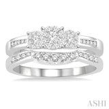 Past Present & Future Lovebright Bridal Diamond Wedding Set