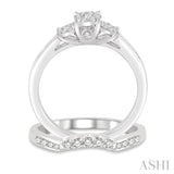 Past Present & Future Lovebright Bridal Diamond Wedding Set