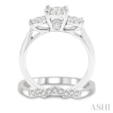 Past Present & Future Lovebright Bridal Diamond Wedding Set