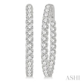 Diamond Hoop Earrings