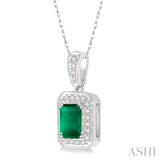 Gemstone & Diamond Pendant