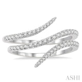 Open Spiral Diamond Fashion Ring