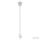 Star Diamond Fashion Long Earrings