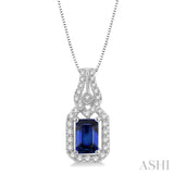 Gemstone & Diamond Pendant