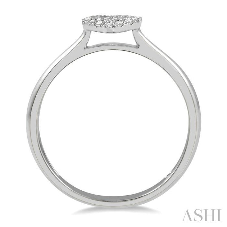 Heart Shape Baguette Diamond Fashion Ring