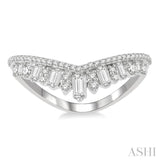 Chevron Diamond Fashion Ring