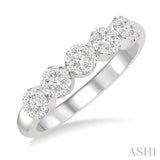 5 Stone Lovebright Diamond Wedding Band