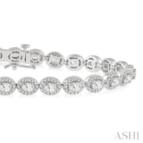 Oval Shape Diamond Bracelet