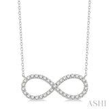 Infinity Shape Diamond Pendant