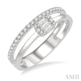 Double Row Fusion Diamond Ring